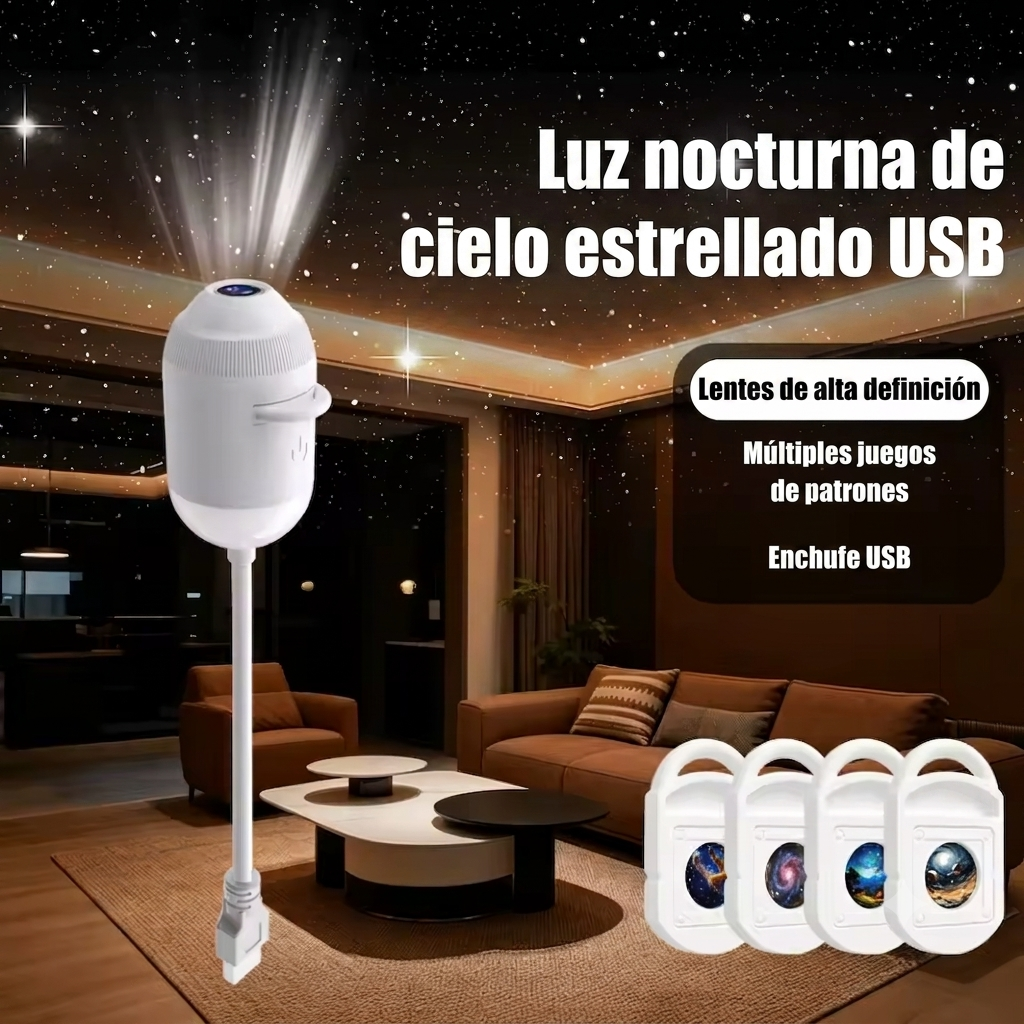 Lampara proyector cielo estrellado | Descansa con la mejor vista al espacio exterior.